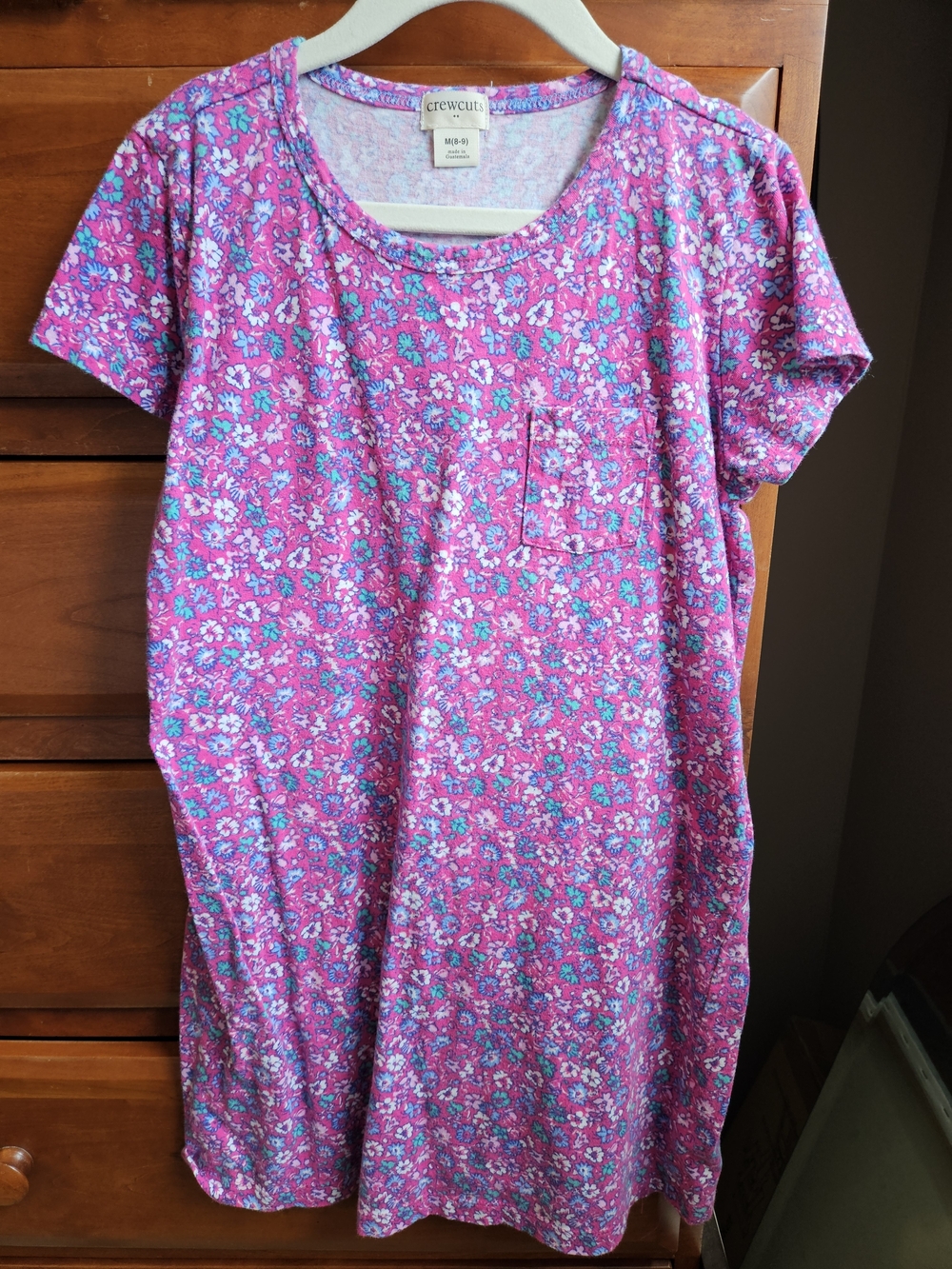 crewcuts Floral Pocket Tee Dress